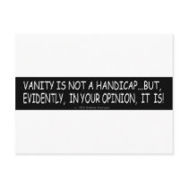 VANITY POST CARD