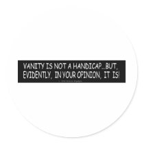 VANITY STICKER