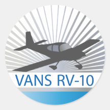 Vans RV-10 Round Sticker