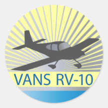 Vans RV-10 Round Sticker