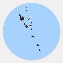 VANUATU ROUND STICKER