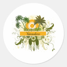 Varadero Round Stickers