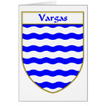 Vargas Coat of Arms/Family Crest Greeting Card