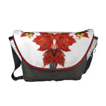 Variation-Red Cross 8 Messenger Bag