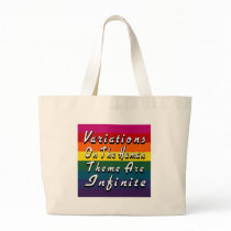 Variations On The Human Theme Are Infinite Canvas Bags