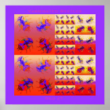 Variegated Beetles-Red 29 Posters