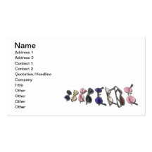 Variety of Colourful Glasses Business Card