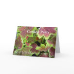 Varigated Geranium Notecard, Garden Party