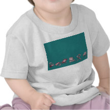 Various chairs in dark turquoise tees