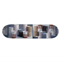 Various plastic drinking cups Photo Skate Deck
