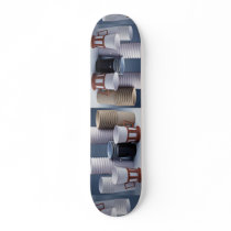 Various plastic drinking cups Photo Skate Deck