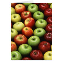 Various Types of Apples Card