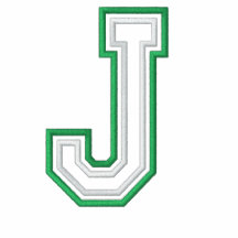 Varsity J Embroidered Hooded Sweatshirt