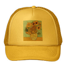 Vase avec douze tournesols par Van Gogh Casquette De Camionneur