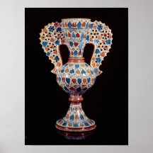 vase Étain-vitré avec la décoration de lustre Posters