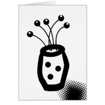 Vase Greeting Card