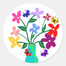 Vase n Flowers stickers