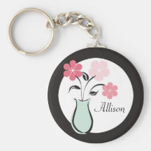 Vase of Flowers Key Chain