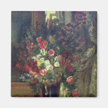 Vase of Flowers on a Console, 1848-49 Magnet