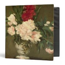 Vase of Peonies on a Small Pedestal, 1864 binders