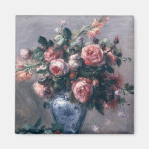 Vase of Roses Refrigerator Magnets