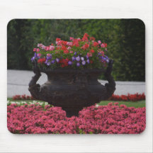 vase with flowers mouse mat