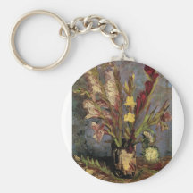 Vase with Gladioli by Vincent Willem van Gogh Key Chains