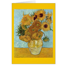 Vase with Twelve Sunflowers by Van Gogh Cards