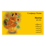 Vase with twelve sunflowers, Vincent van Gogh Business Card Templates