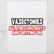 Vasectomies...Cool Boys Personalized Flyer
