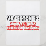 Vasectomies...Not Fun Flyer Design
