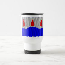 Västmanlands län waving flag coffee mugs