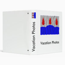 Västmanlands län waving flag vinyl binder