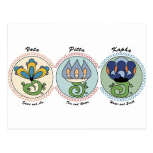 Vata-Pitta-Kapha Postcards