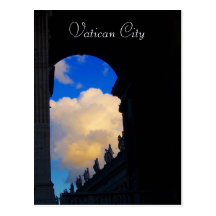 vatican city arch postcard