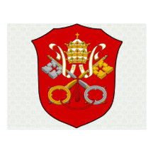 Vatican City Coat of Arms detail Post Cards