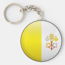 Vatican City Flag Keychain