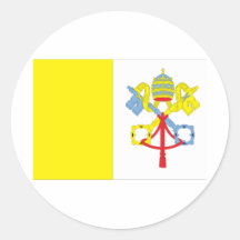 Vatican City Round Stickers