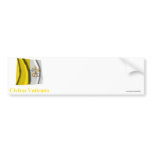 Vatican City Waving Flag with Name in Latin bumper stickers