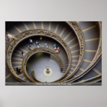 Vatican, stairway to heaven, Rome, Italy Poster