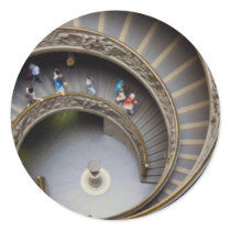 Vatican, stairway to heaven, Rome, Italy Round Stickers