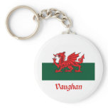 Vaughan Welsh Flag Keychains