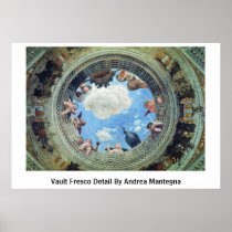 Vault Fresco Detail By Andrea Mantegna Print