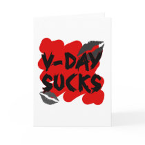 vday sucks greeting card