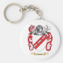 Veal Family Crest (Coat of Arms) Key Chain