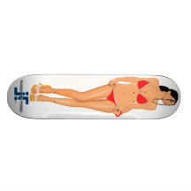 Vecteur baignant la beauté plateaux de skateboards