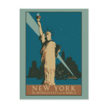 Vector Art Deco New York Wonder City Post Cards