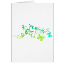 Vector Butterfly Design Card