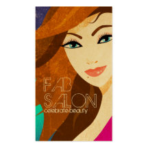 Vector Female - Amber 05 Business Cards