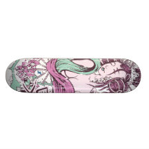 Vector Geisha Beauty Skate Board